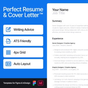 Perfect Resume and Cover Letter Template - Cover Image 1080x1080